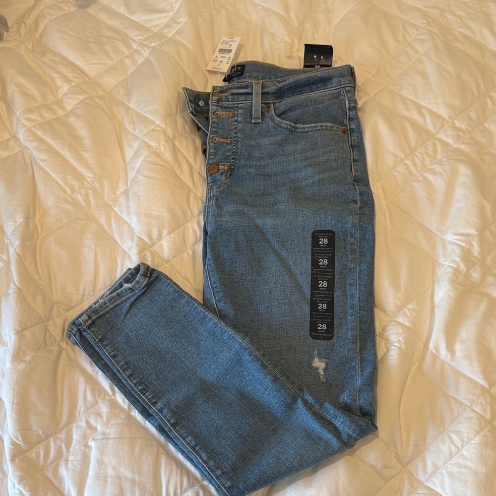 J. Crew High Rise Light Blue Jeans